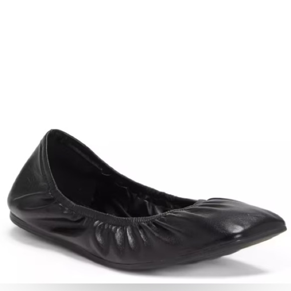 Vince Camuto Breliss Leather‎ Ruched Ballet Flat